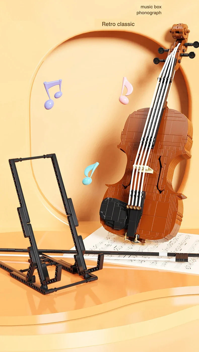Artist Violin Building Blocks Toy