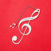 Elegant Music Symbol Bookmark