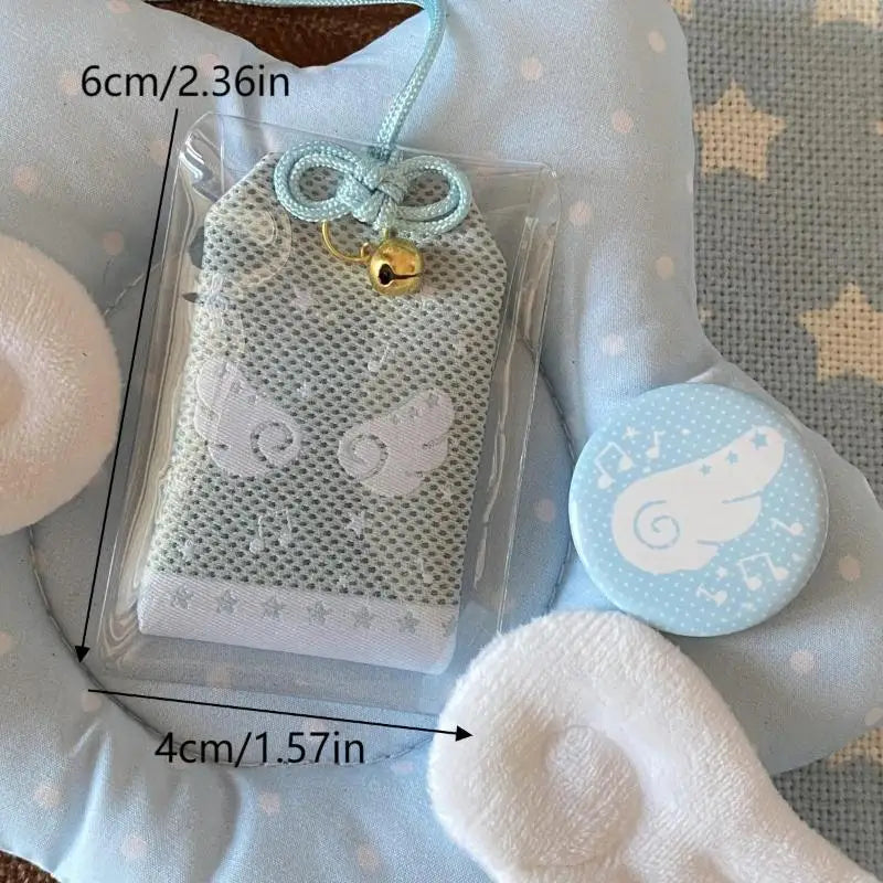 Embroidery Music Note Japanese Style Omamori (Luck & Blessing Keyring)