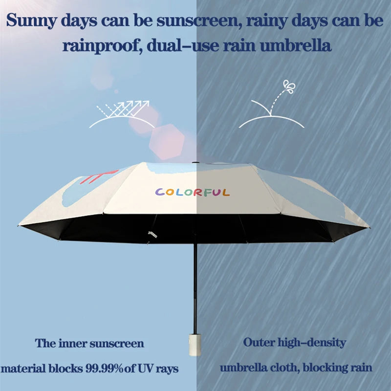 Colorful Music Flowers Umbrella