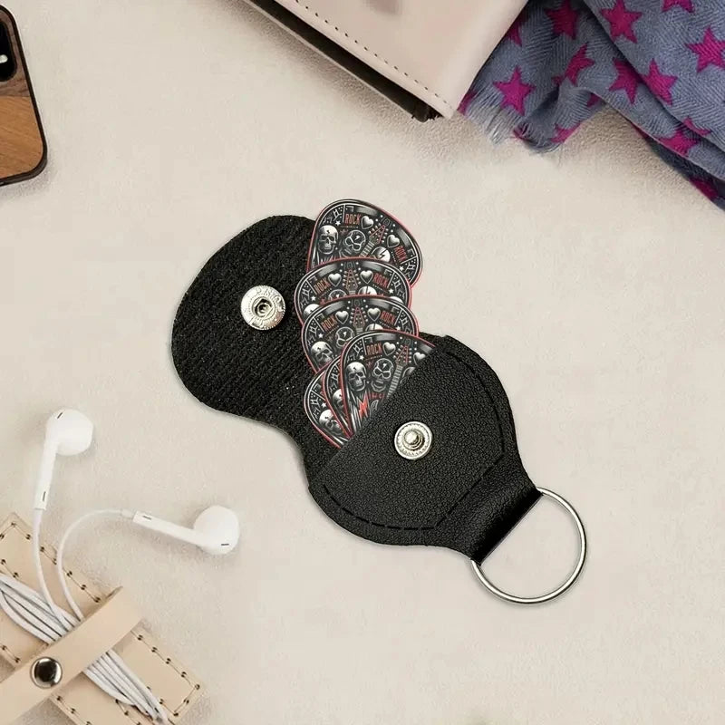 6pcs Rock Skull Guitar Pick Set