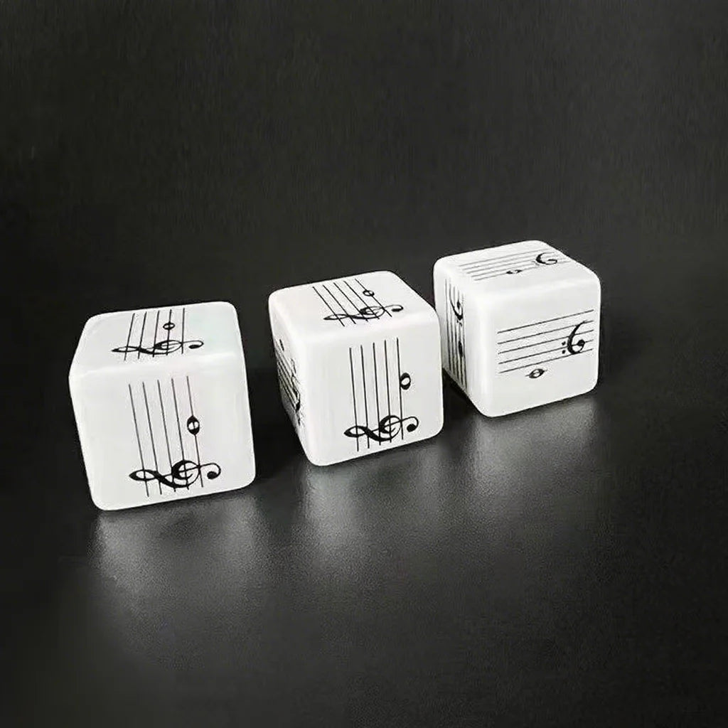 2pcs Music Staff Dice Set