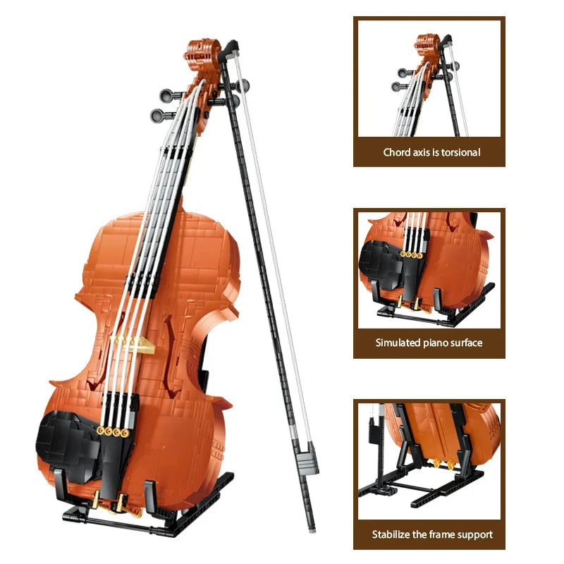 Artist Violin Building Blocks Toy