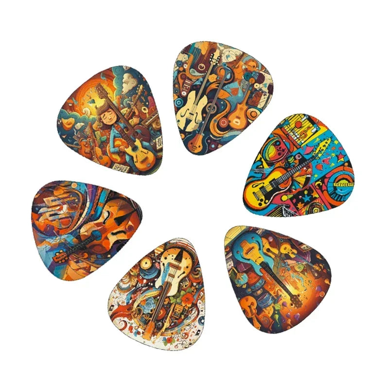 10pcs Artistic Guitar Pick Set