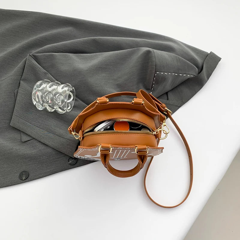 Stylish Violin Crossbody Handbag