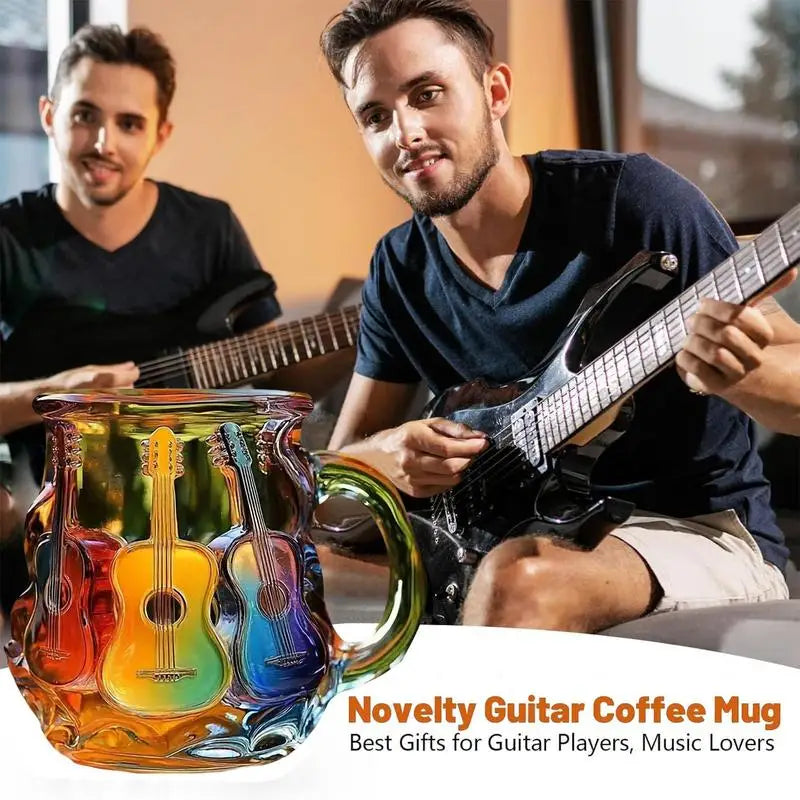Artistic 3D Guitar Art Mug