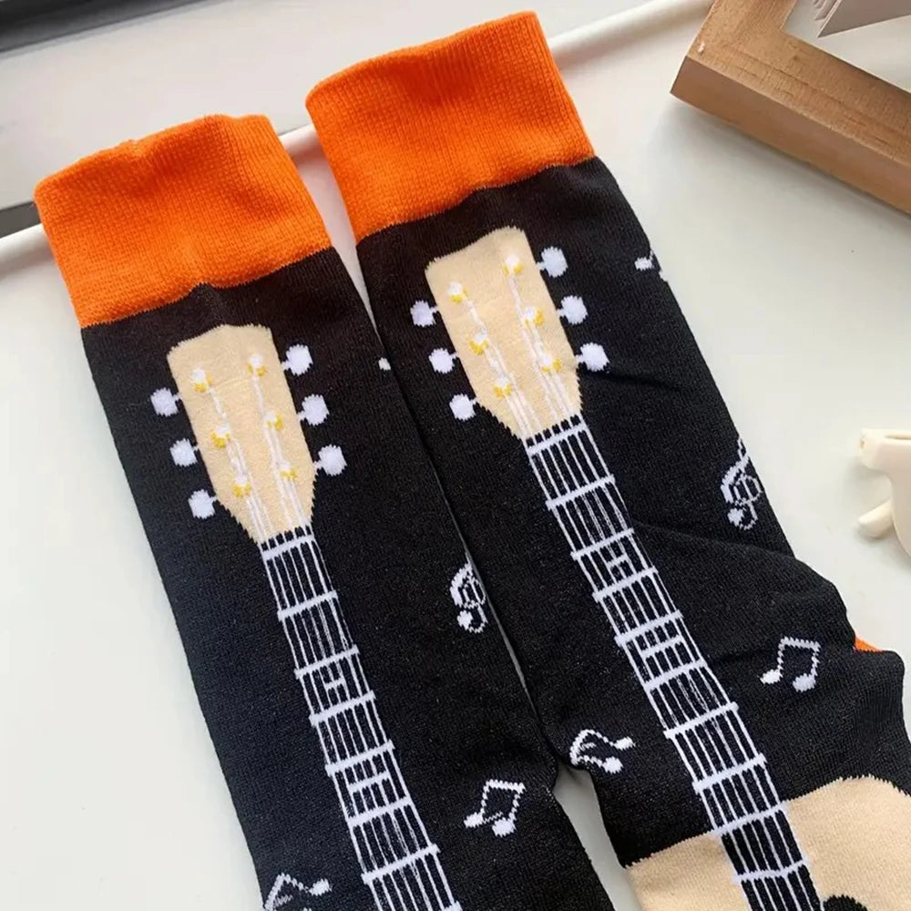 Men's Guitar Pattern Socks