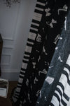 Black Tassels Piano Printed Curtain