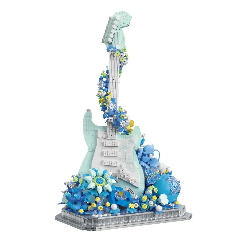 Light Up Flower & Music Instrument Building Block Toy