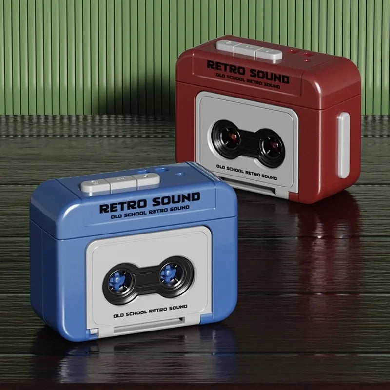 Retro Mini Voice Recorder Keychain