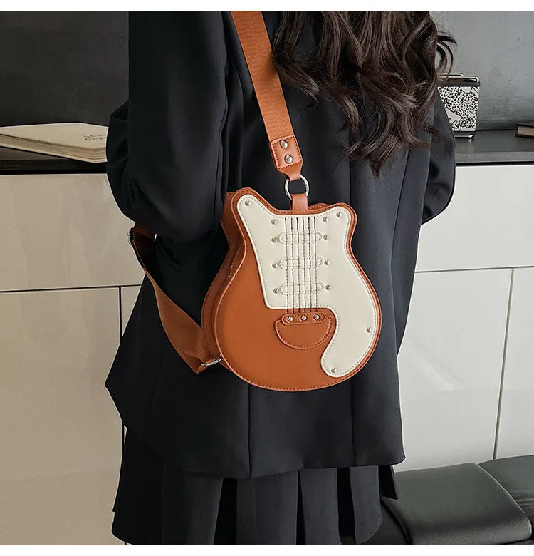 Guitar Shaped Crossbody Bag