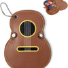 Guitar Shaped Embroidery Guitar Pick Holder Bag
