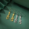 Violin/Guitar & Music Notes Dangle Earrings