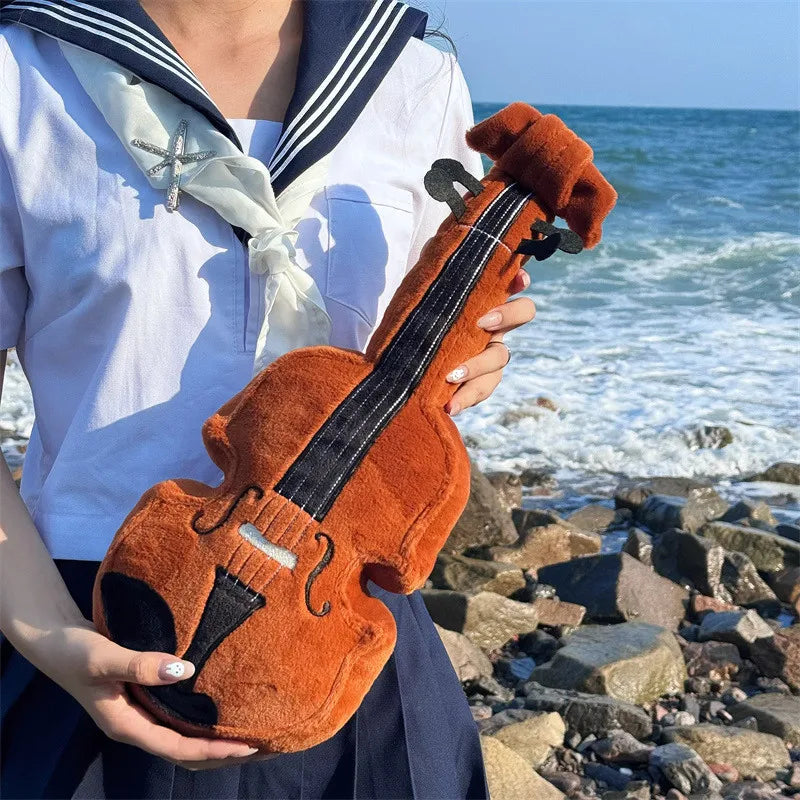 20/45cm Cute Violin Plush Toy