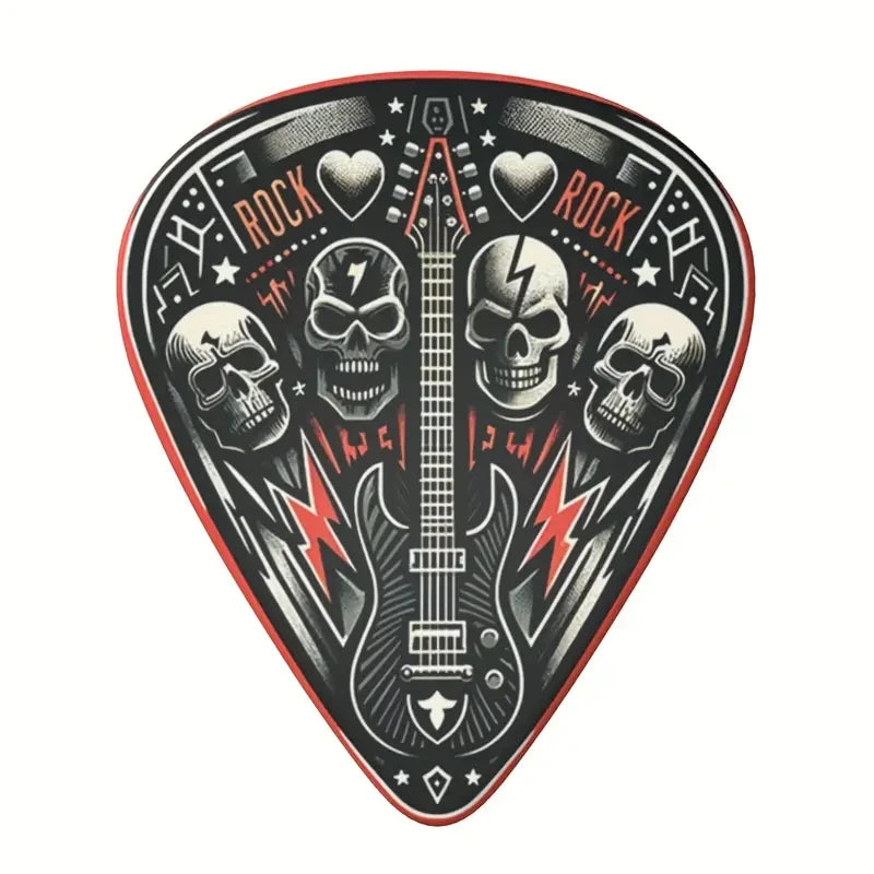 6pcs Rock Skull Guitar Pick Set