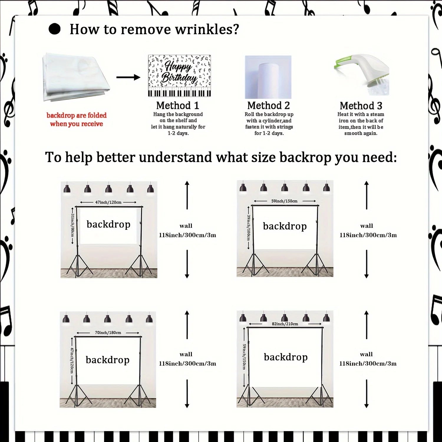 Happy Birthday Music & Piano Party Banner Decoration