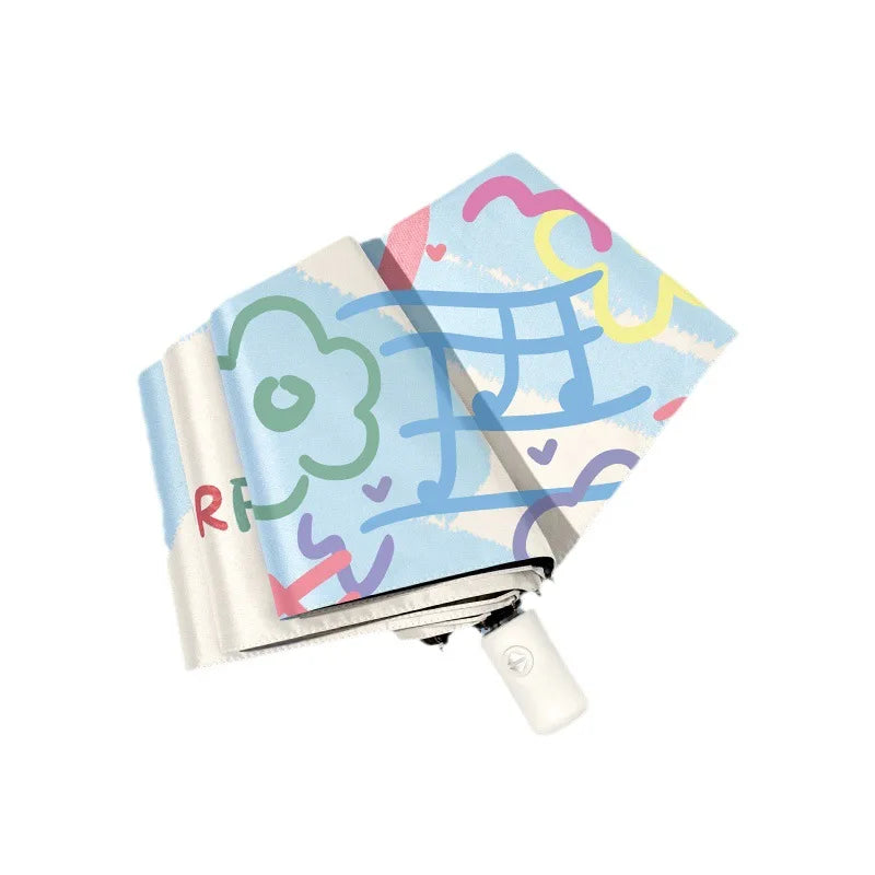 Colorful Music Flowers Umbrella