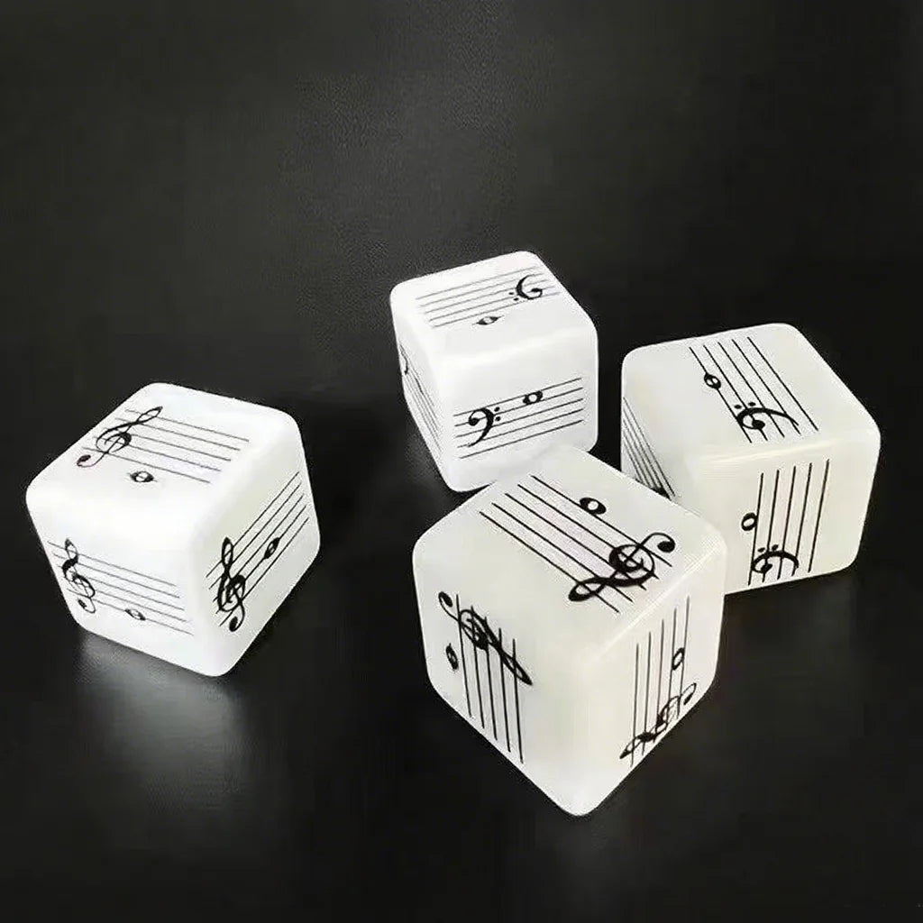 2pcs Music Staff Dice Set