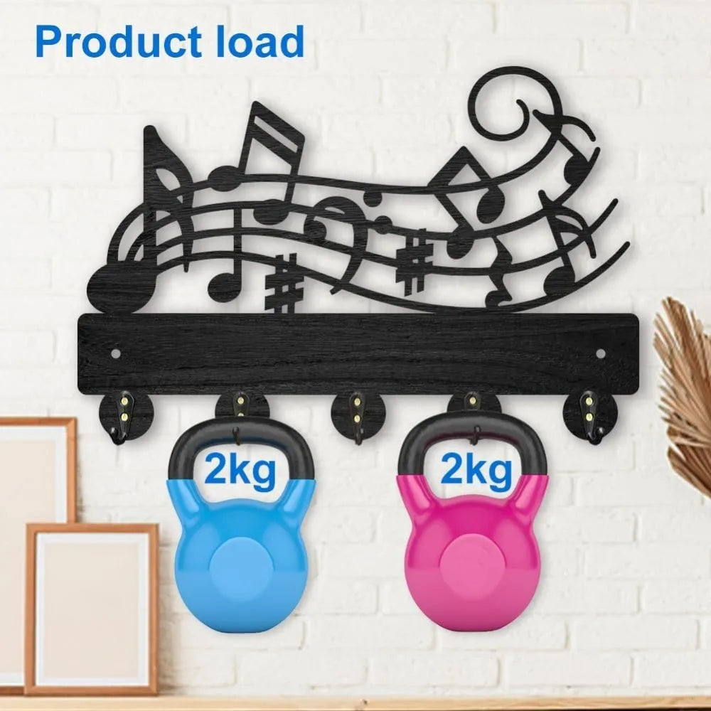 Music Scores Wood Hook Wall Hanger