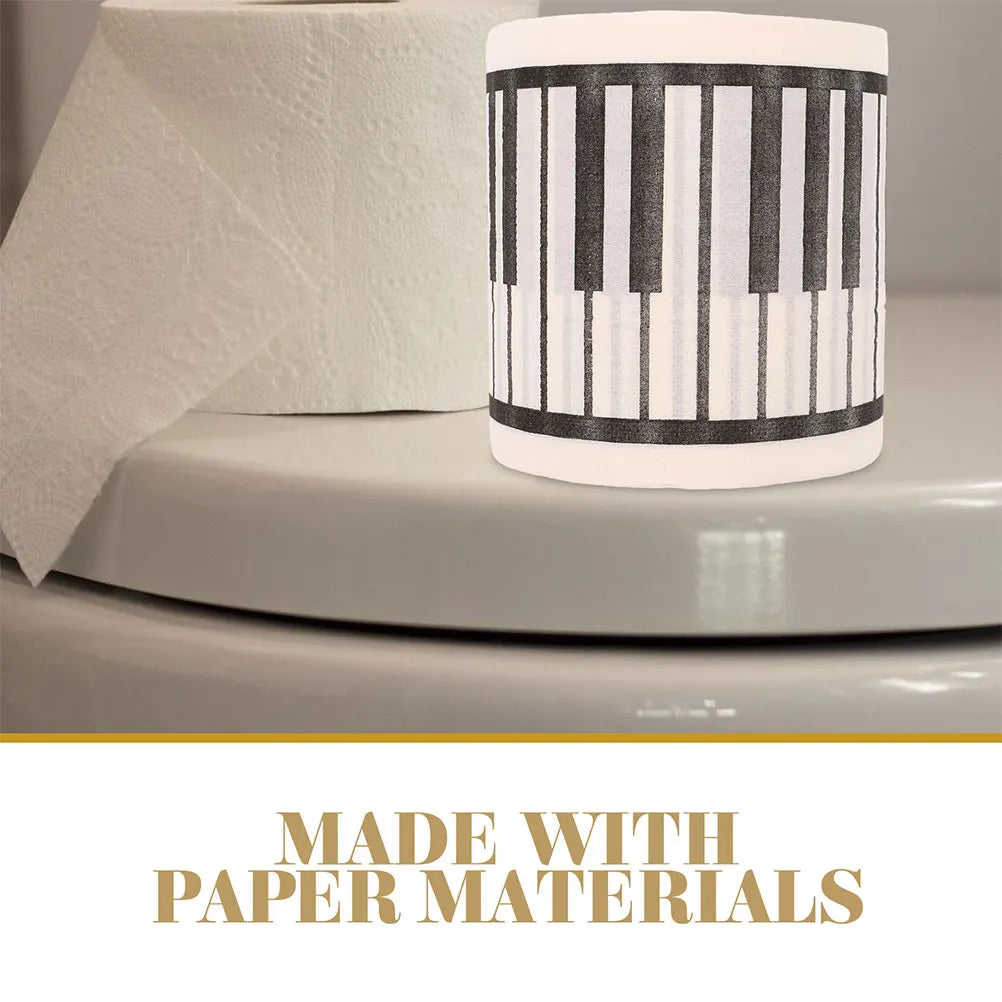 5 Rolls Piano Keyboard Printed Tissue Toilet Paper