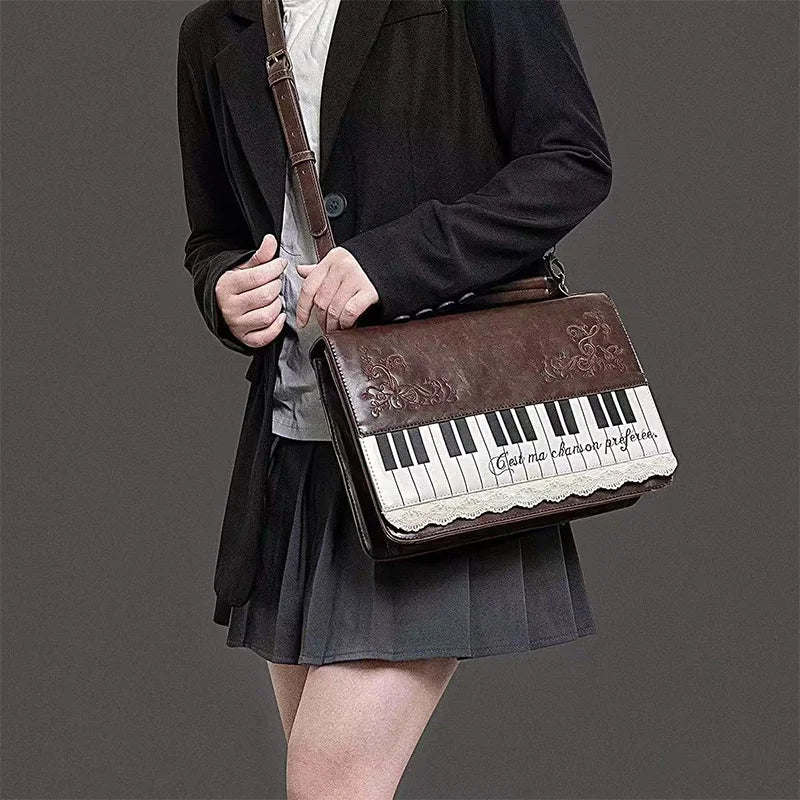 Vintage Piano Crossbody & Shoulder Bag