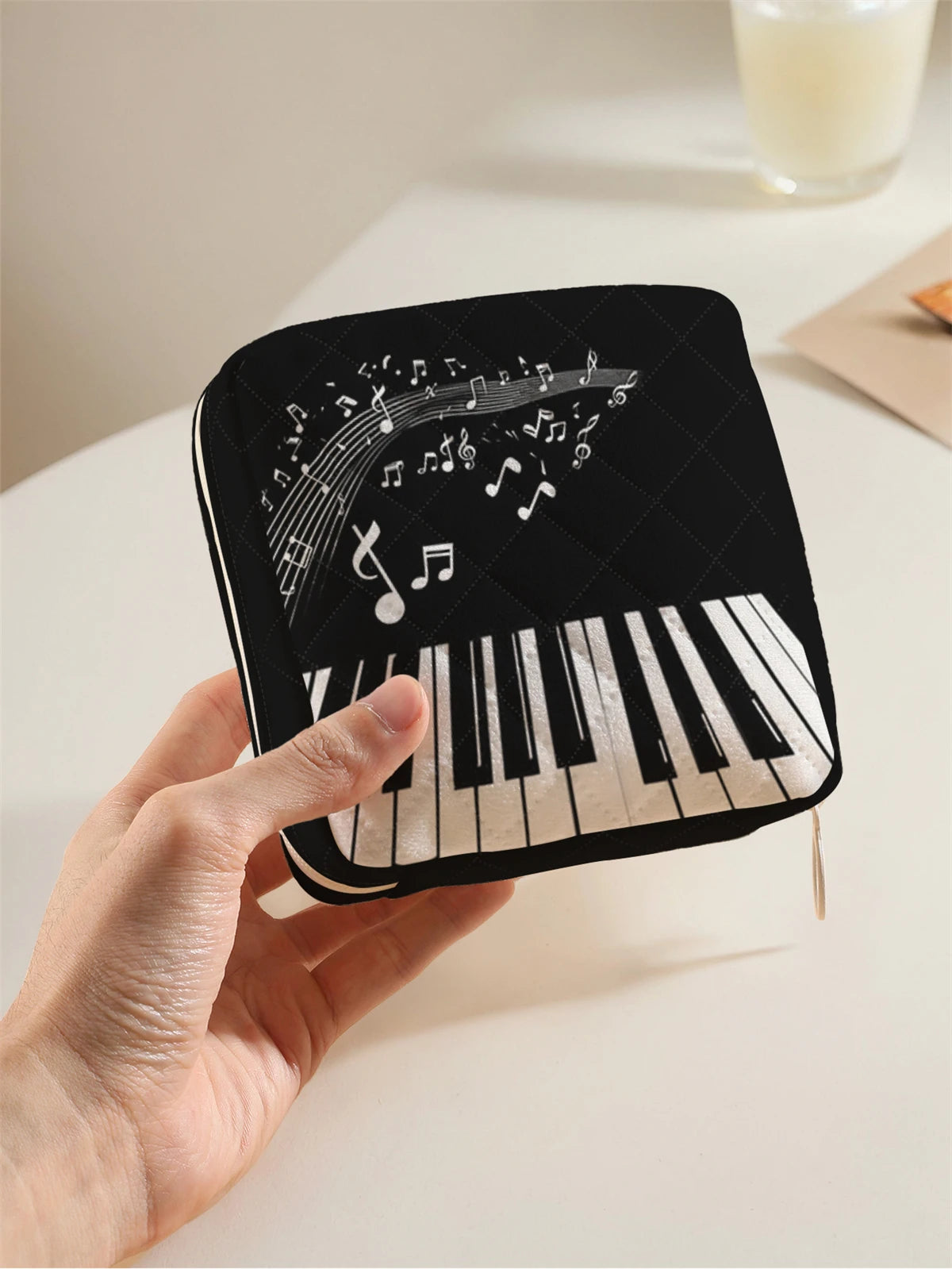 Piano Pattern Small Storage Bag