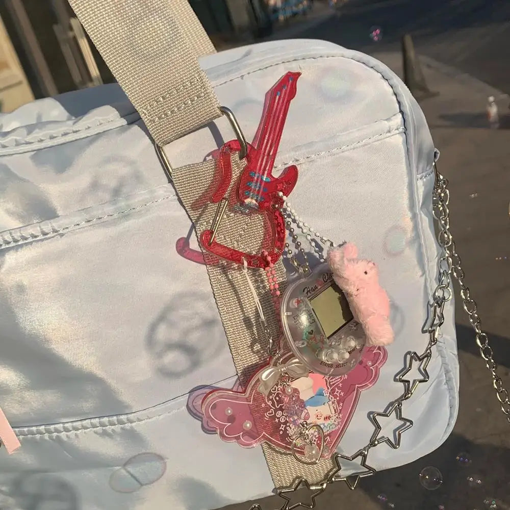 Guitar & Music Notes Acrylic Carabiner Clip