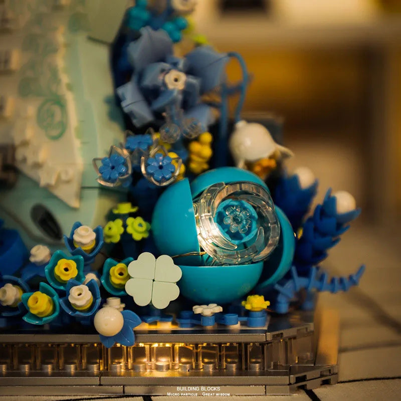 Light Up Flower & Music Instrument Building Block Toy