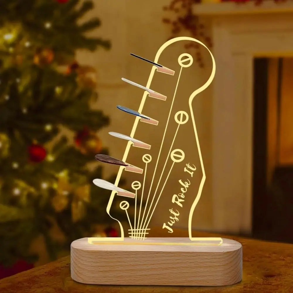 Light Up Guitar Pick Holder
