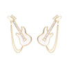Electric Guitar Chain Earrings