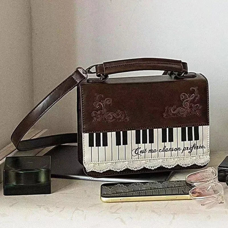 Vintage Piano Crossbody & Shoulder Bag