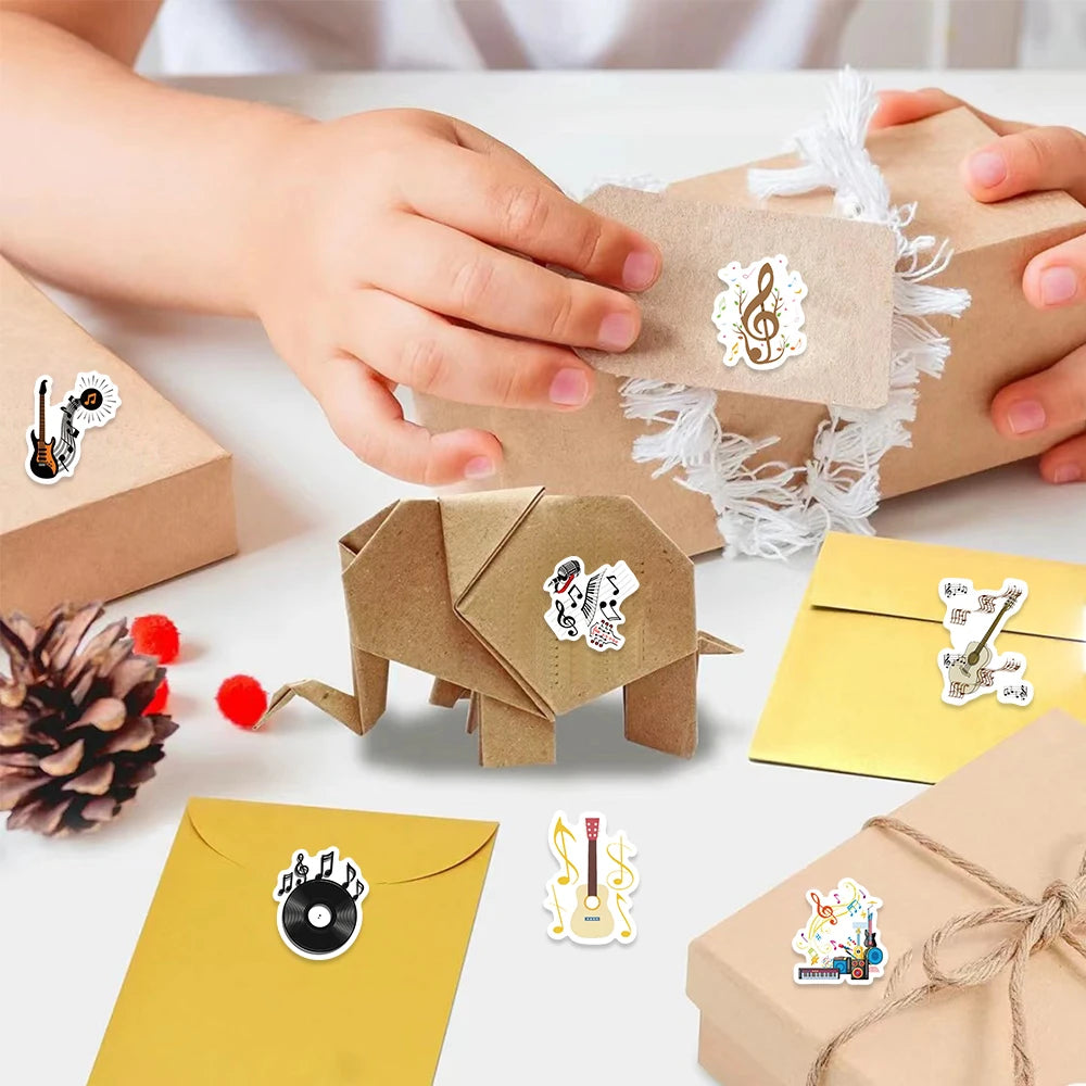 500pcs Music Vinyl Roll Stickers