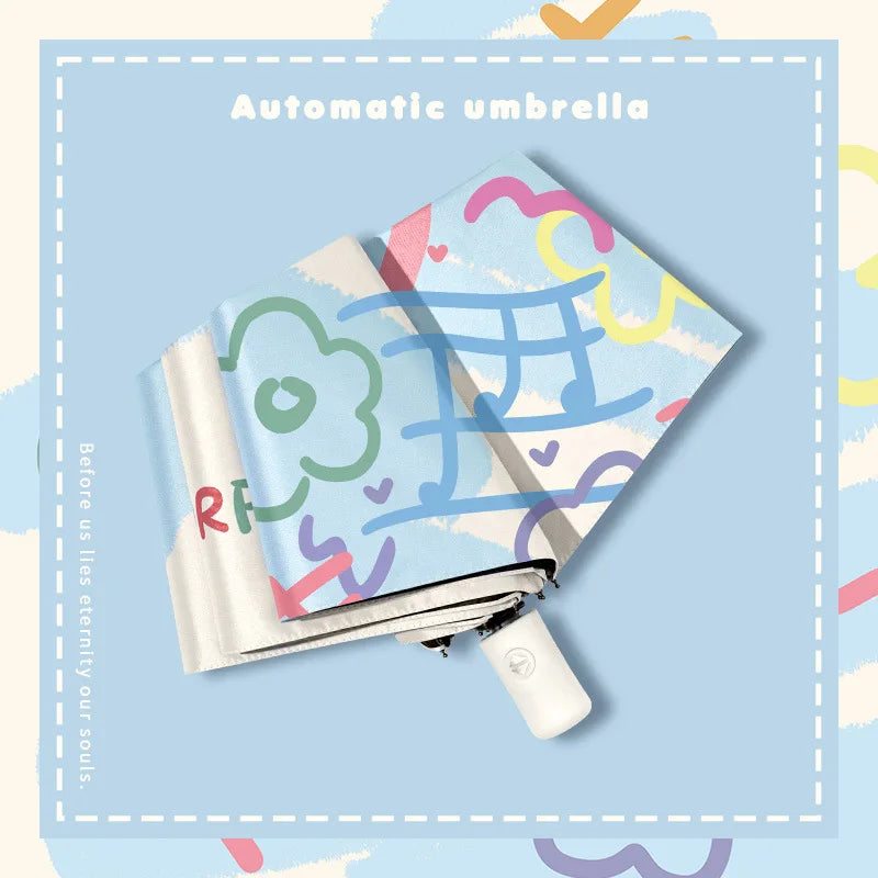 Colorful Music Flowers Umbrella