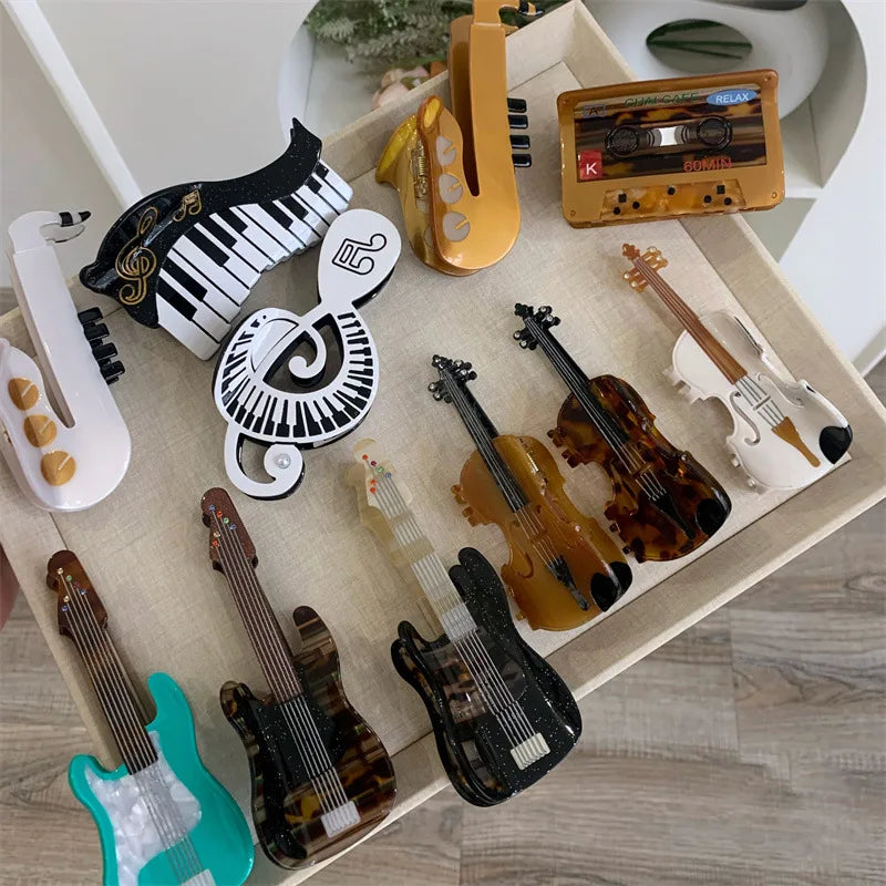 Music Instrument Hair Clip Collection