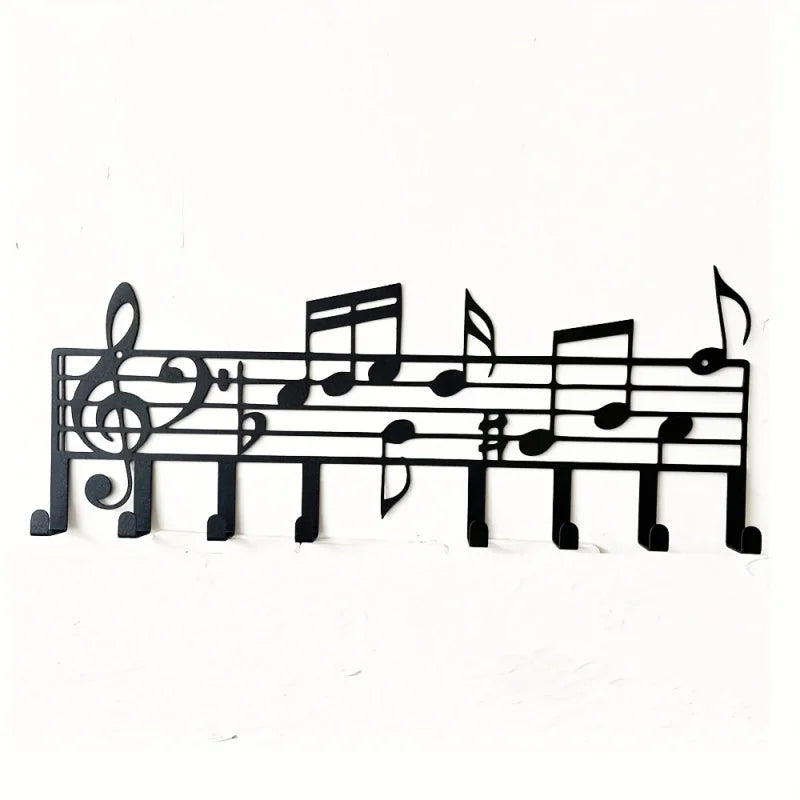 Music Notes Wall Hooks Decorative Hanger