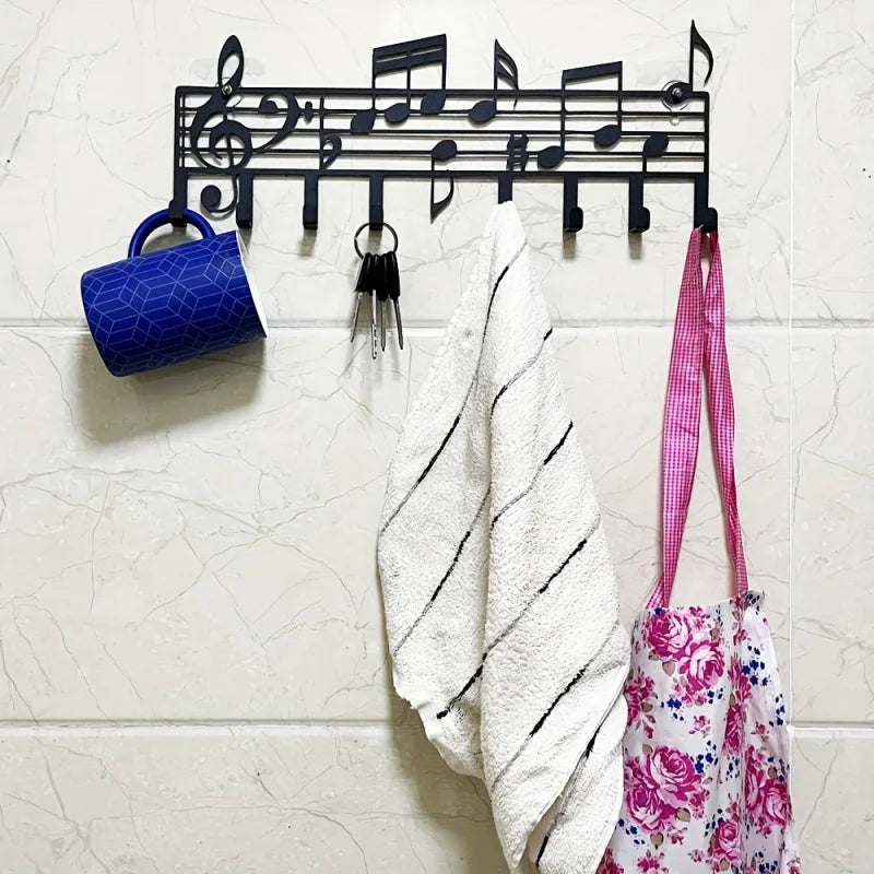 Music Notes Wall Hooks Decorative Hanger