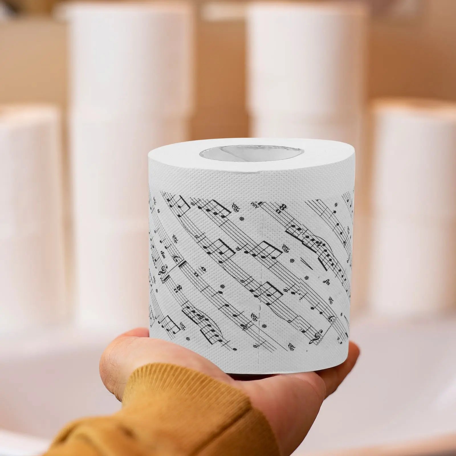 Music Notes Pattern Tissue Toilet Paper