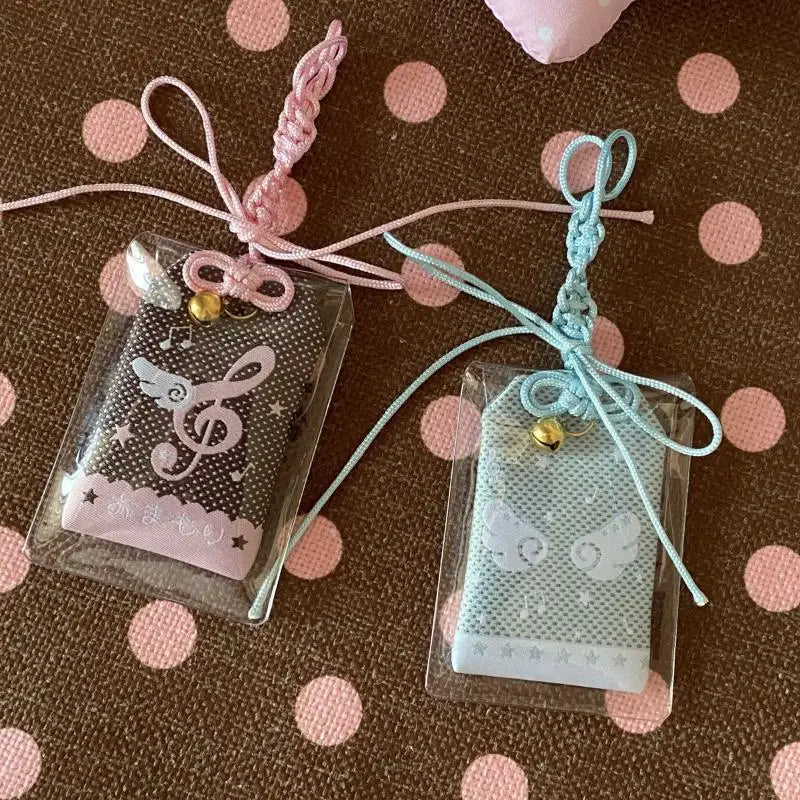 Embroidery Music Note Japanese Style Omamori (Luck & Blessing Keyring)