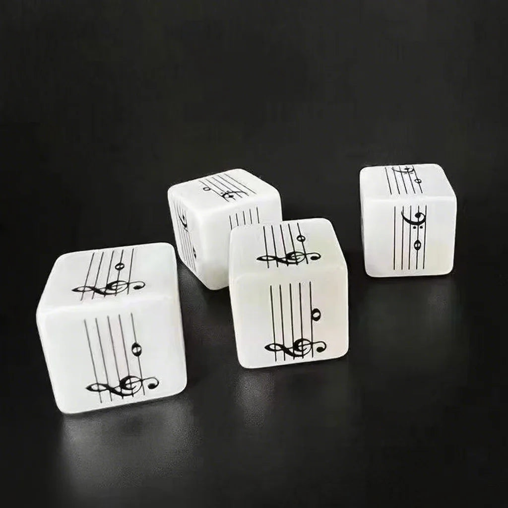 2pcs Music Staff Dice Set