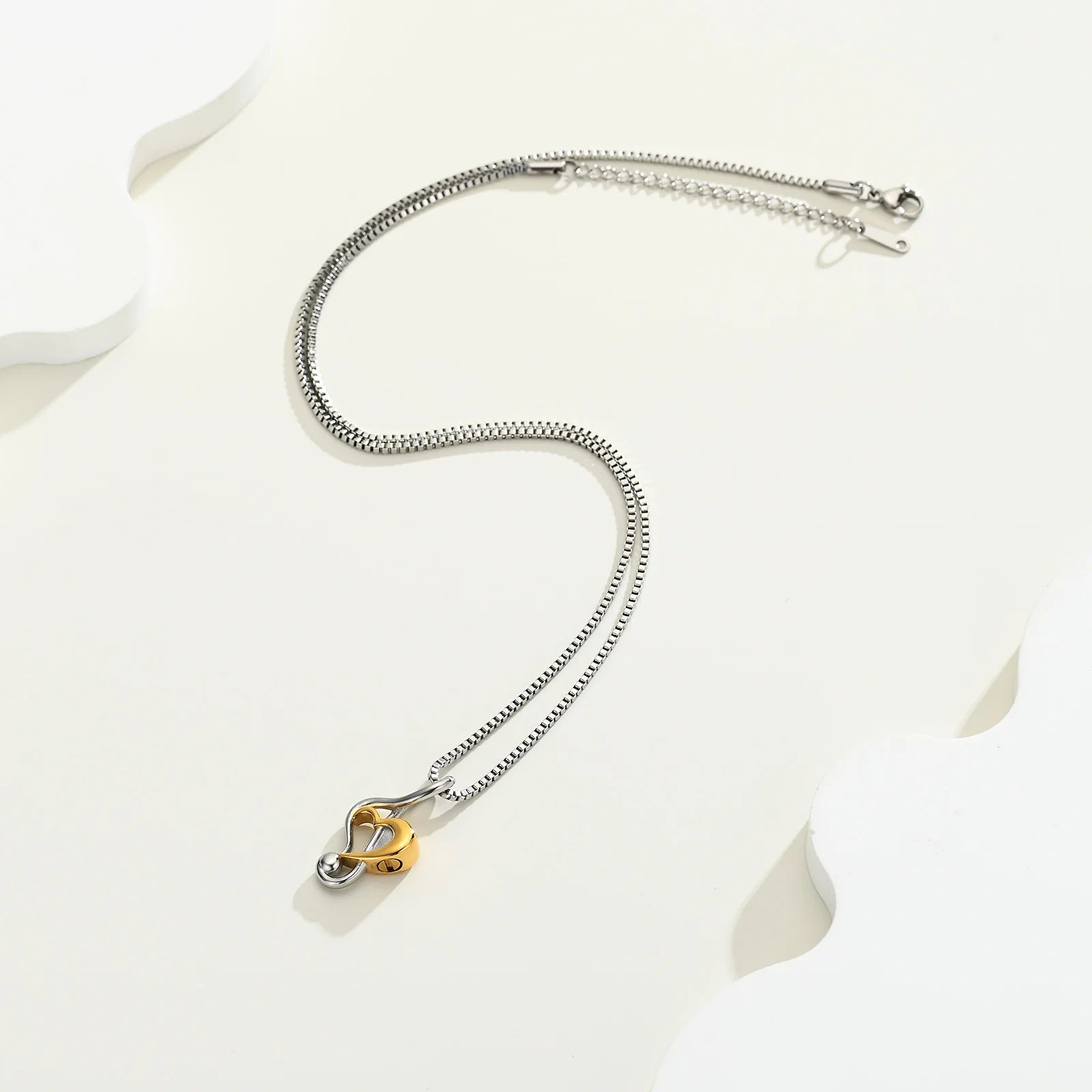 Music Notes Heart Necklace