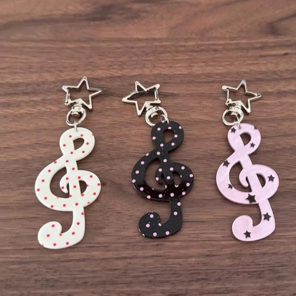 Music Treble Clef Star Carabiner Clip