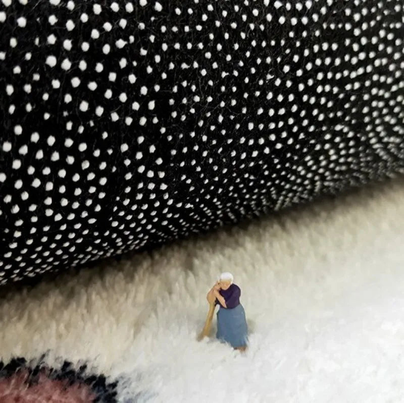 Pink/Blue Cute Guitar Shaped Carpet