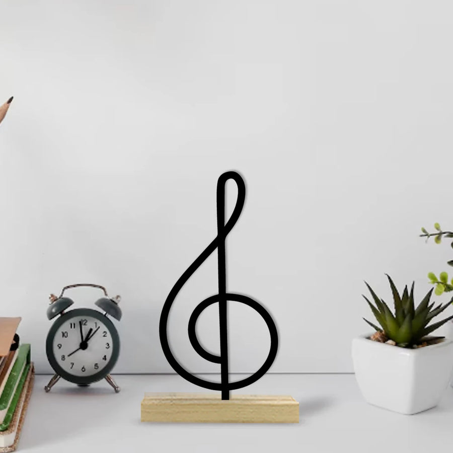 Music Note Treble Clef Metal Ornament
