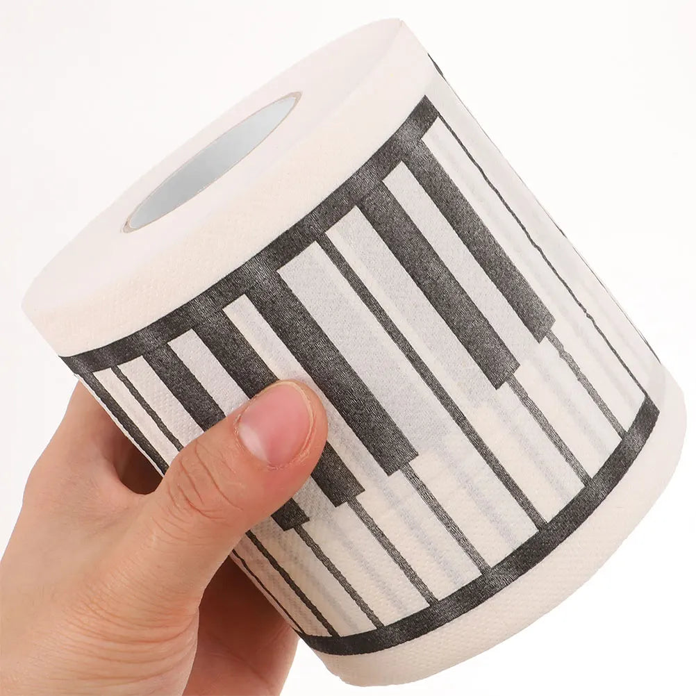5 Rolls Piano Keyboard Printed Tissue Toilet Paper