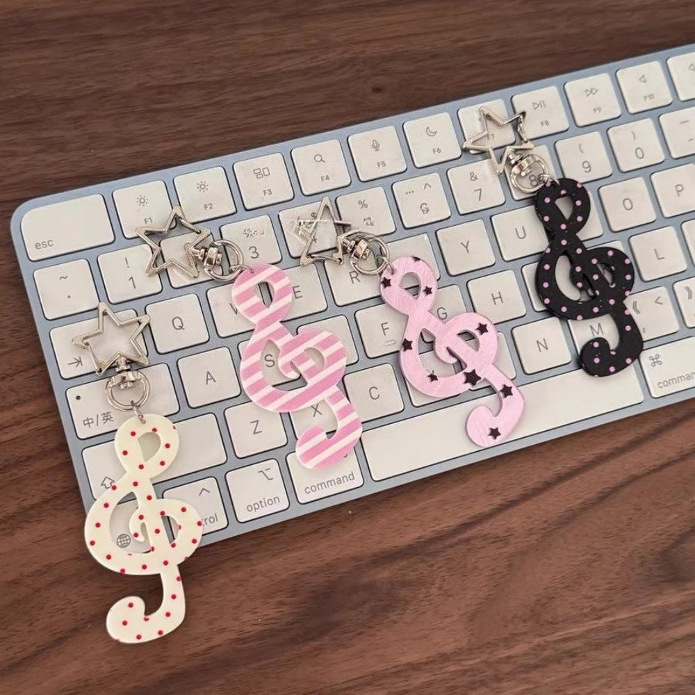 Music Treble Clef Star Carabiner Clip