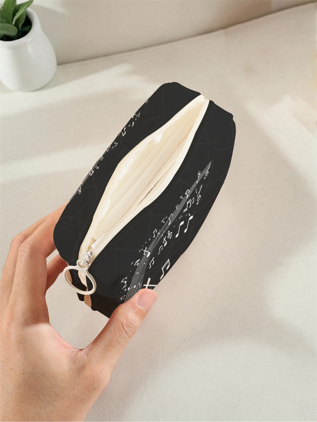 Piano Pattern Small Storage Bag