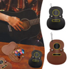 Guitar Shaped Embroidery Guitar Pick Holder Bag