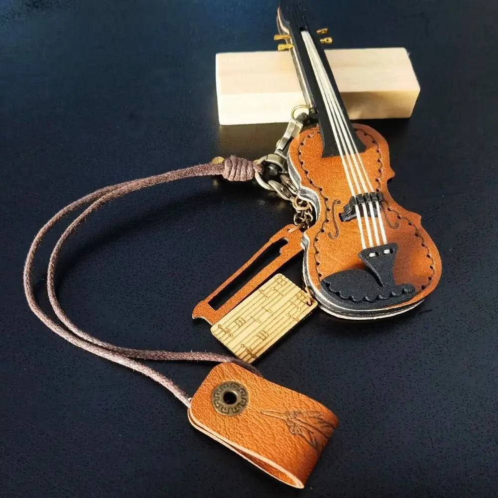 Exclusive Violin Leaher Keychain