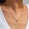 Round Eighth Note Quaver Necklace