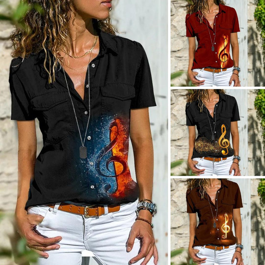 Treble Clef Summer Pocket Shirt